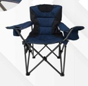 SILLA DE CAMPING AZUL CON BOLSILLOS