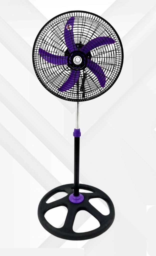 ABANICO 5 ASPAS 18" NEGRO/MORADO