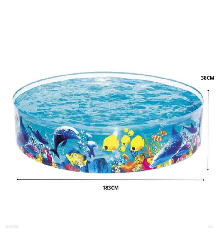 PISCINA PLASTICA REDONDA  PARA NIÑOS 183*38CM