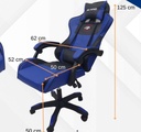 SILLA DE OFICINA NEGRO/AZUL