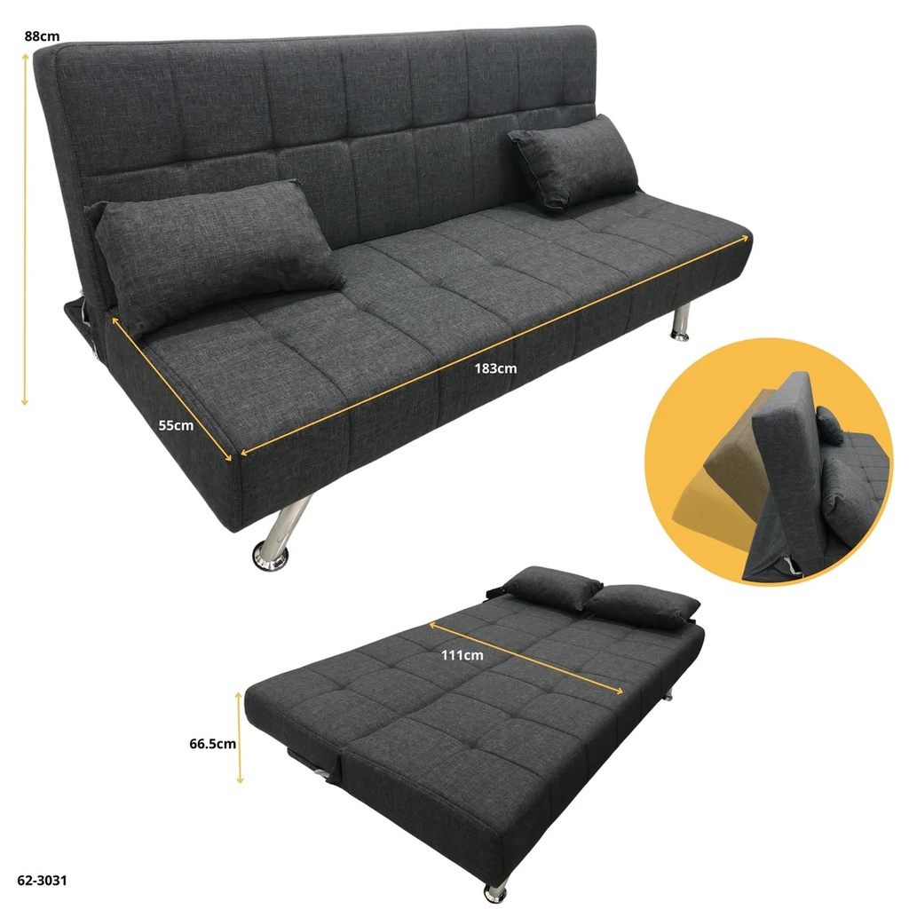 SOFA CAMA LISBURN NEGRO