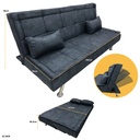 SOFA CAMA LISBURN PLUS GRIS AZULADO