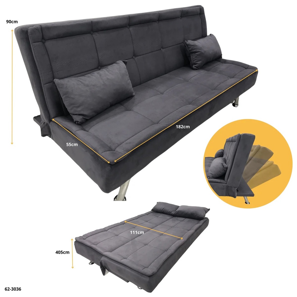 SOFA CAMA LISBURN PLUS GRIS