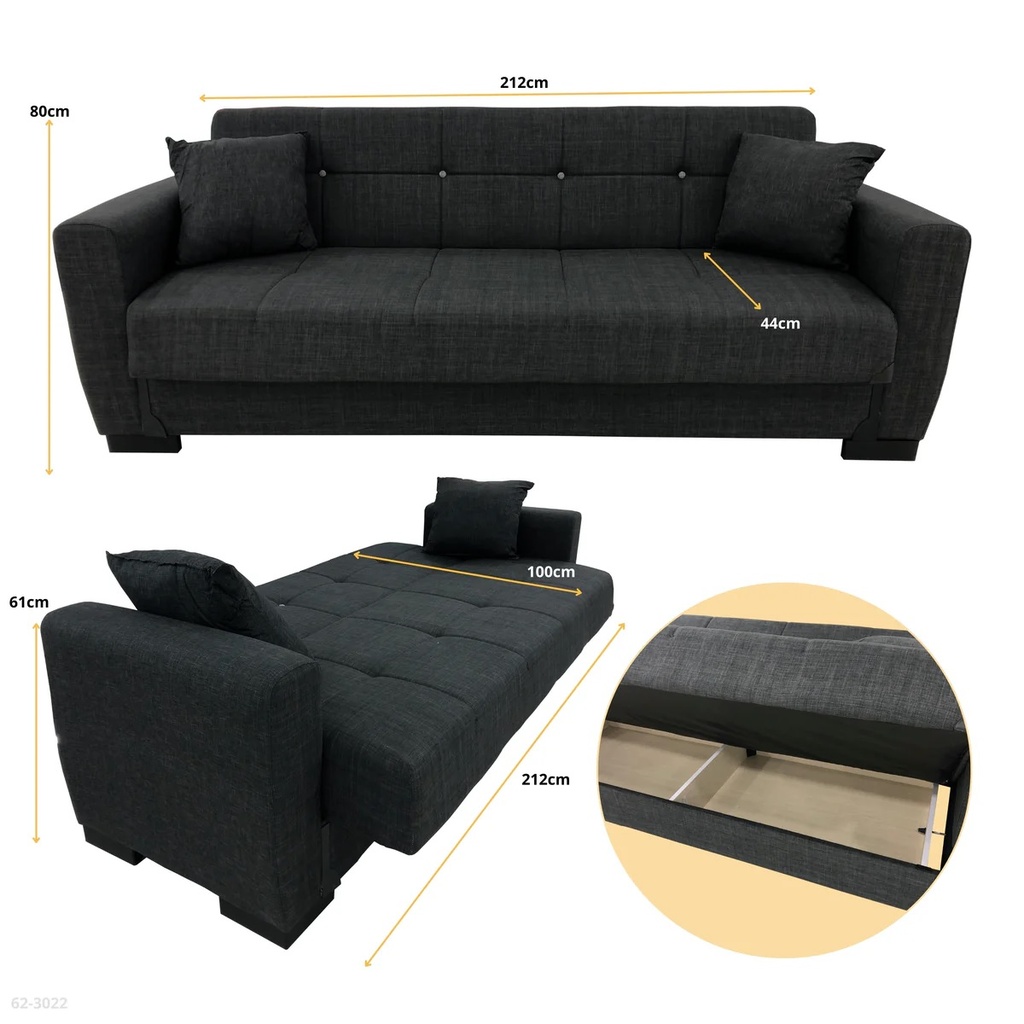 SOFA CAMA NEGRO