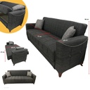 SOFA CAMA ACELYA GRIS OSCURO