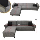 SOFA CAMA ARIS GRIS