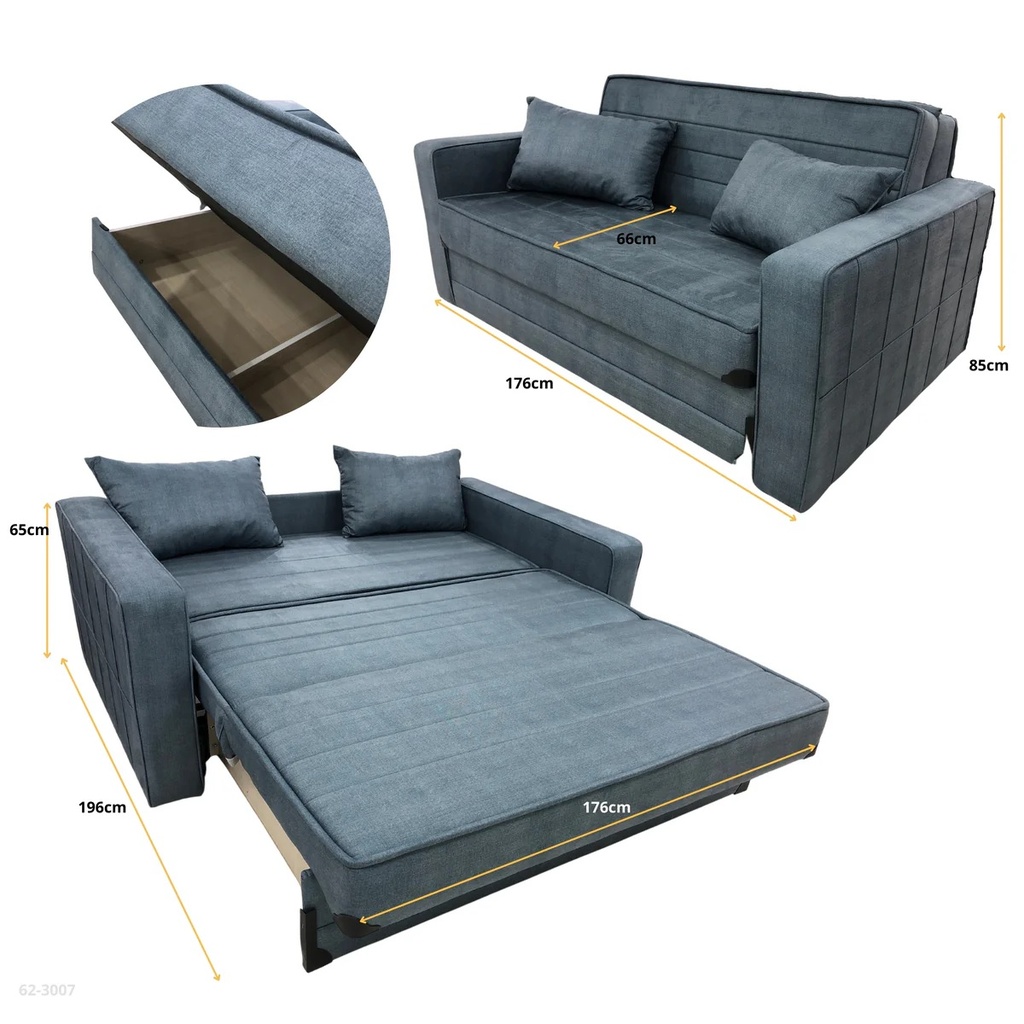 SOFA CAMA AZUL  SELENA