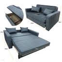 SOFA CAMA AZUL  SELENA