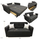 SOFA CAMA MAX PRIME GRIS OSCURO