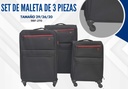 MALETAS 3 PZAS NEGRO (20/26/29)