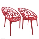 SILLA MODERNA ROJO