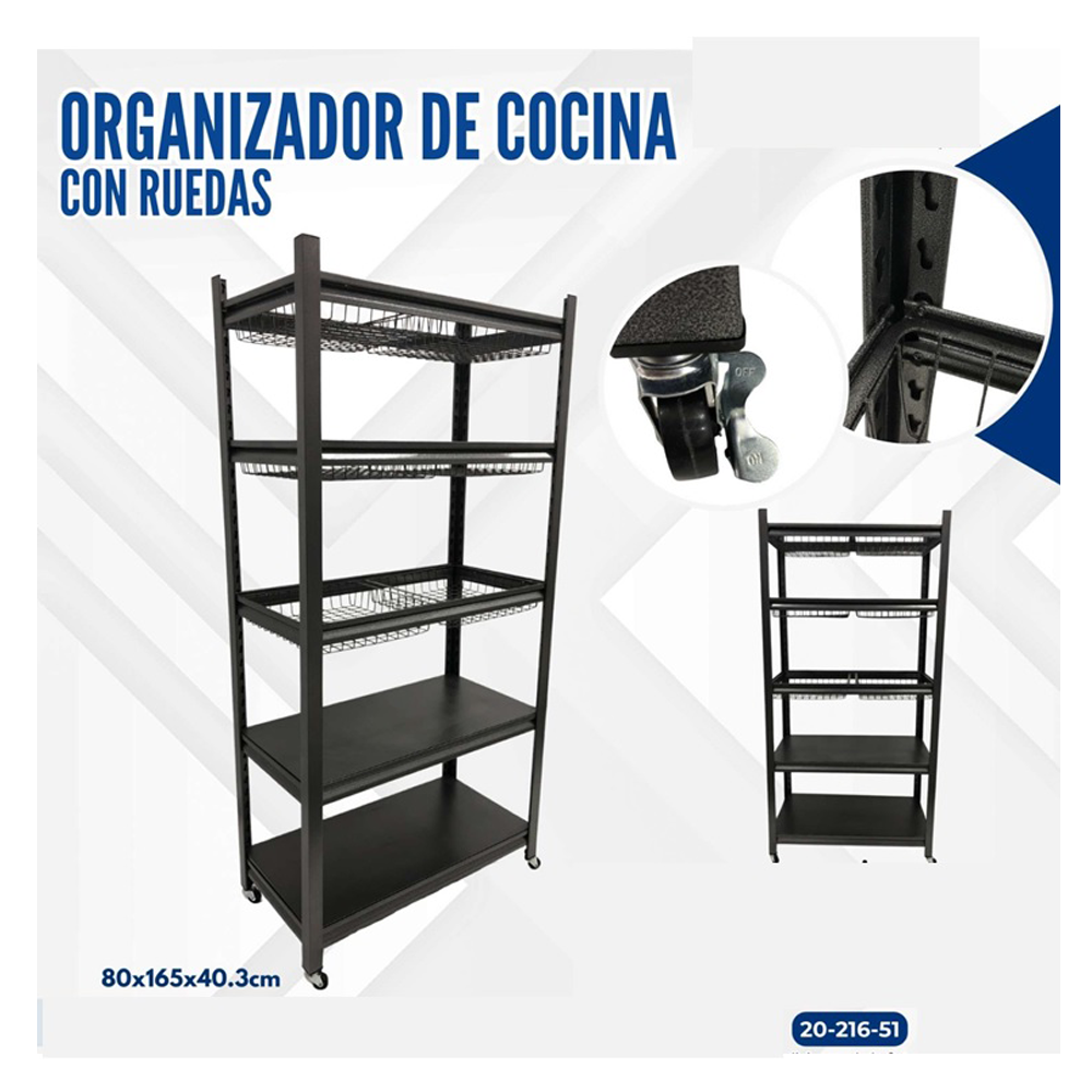 ORGANIZADOR DE COCINA CON RUEDAS