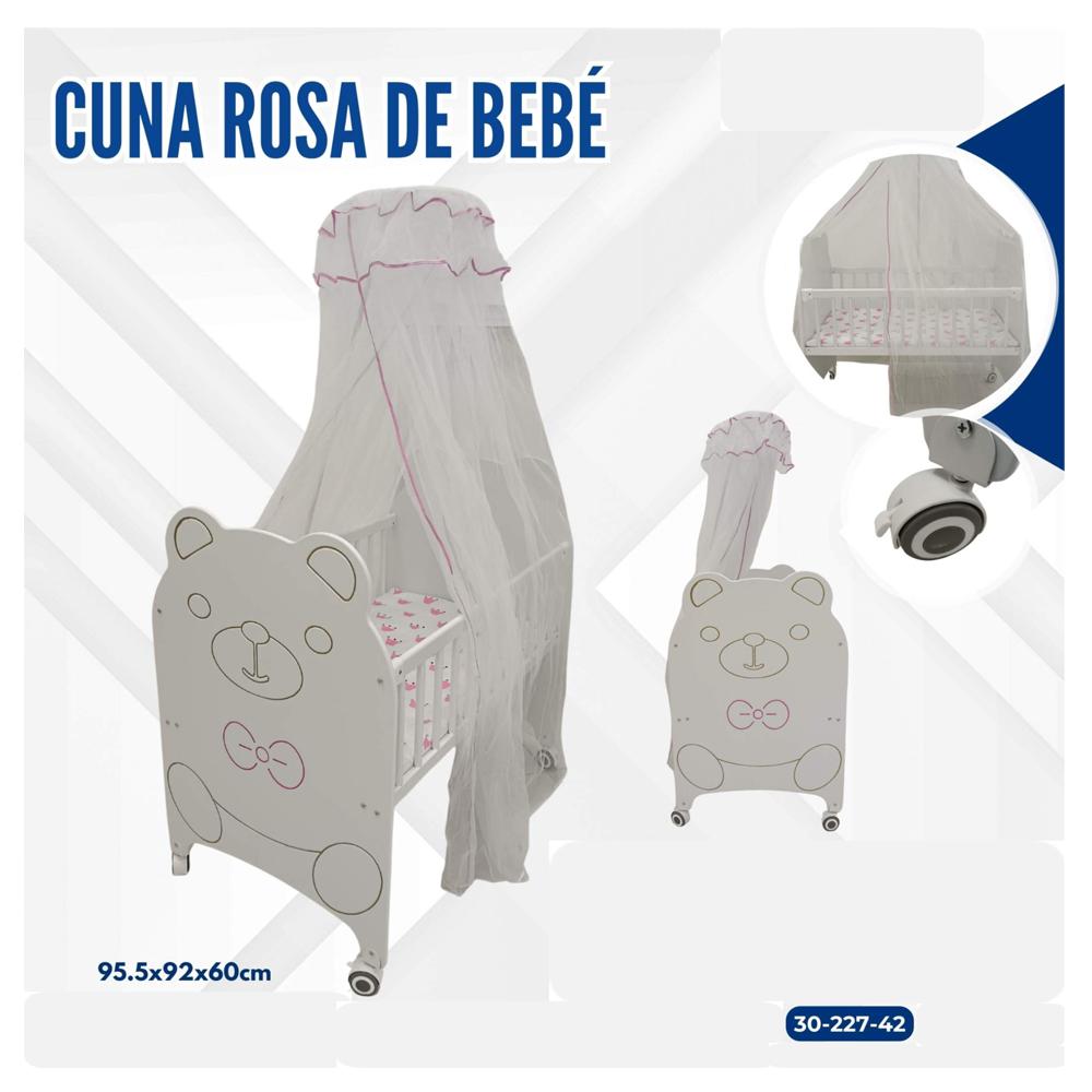 CUNA DE BEBE ROSA