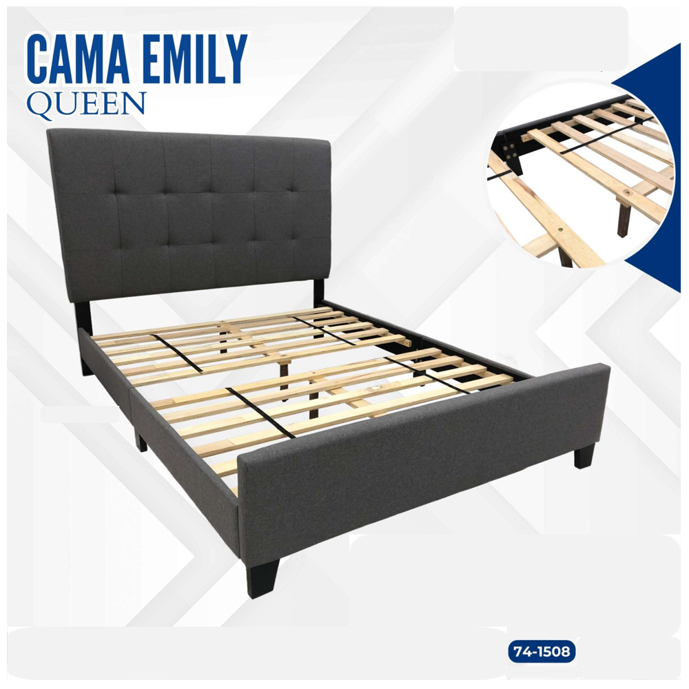 CAMA EMILY QUEEN GRIS