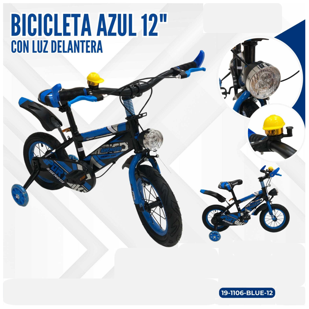 BICICLETA AZUL 12"