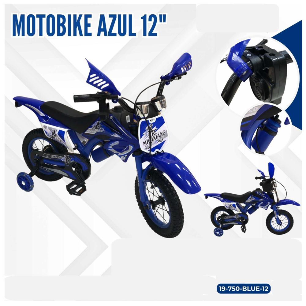 MOTOBIKE AZUL 12"