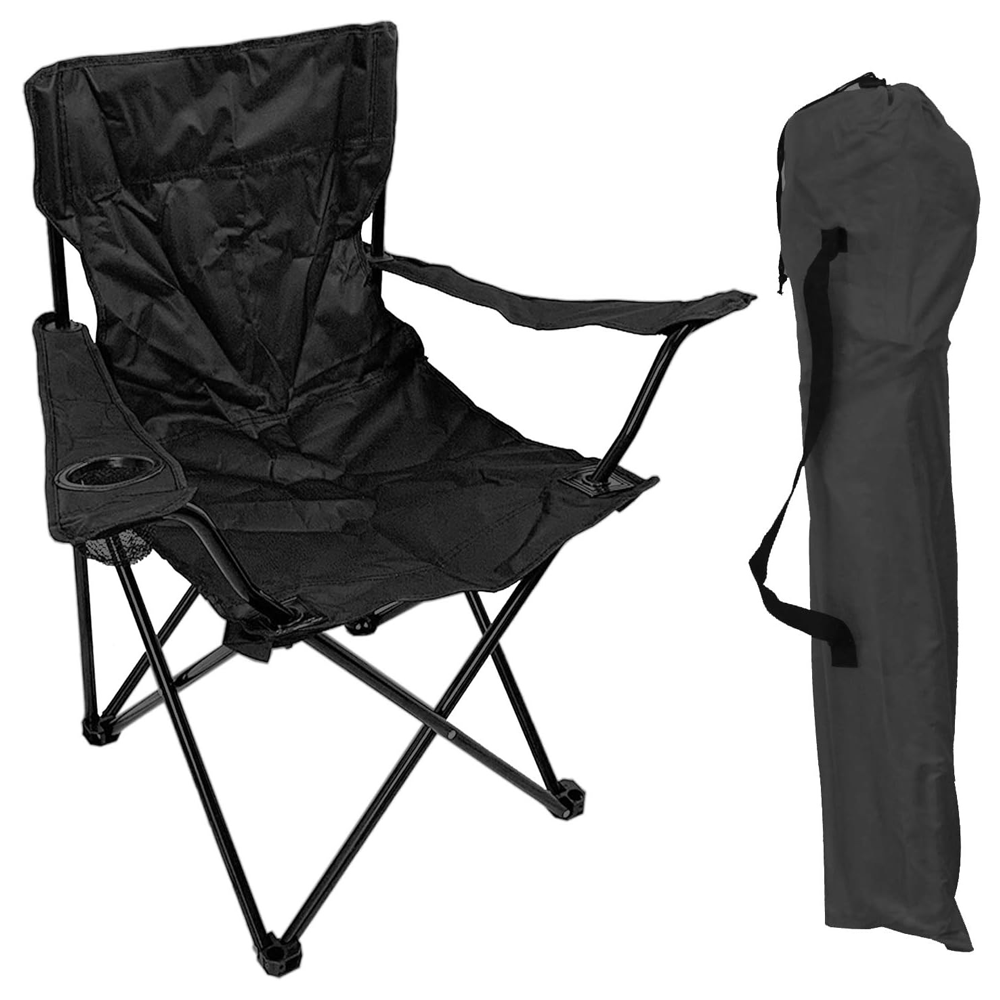 SILLA DE CAMPING PEQUEÑA NEGRA