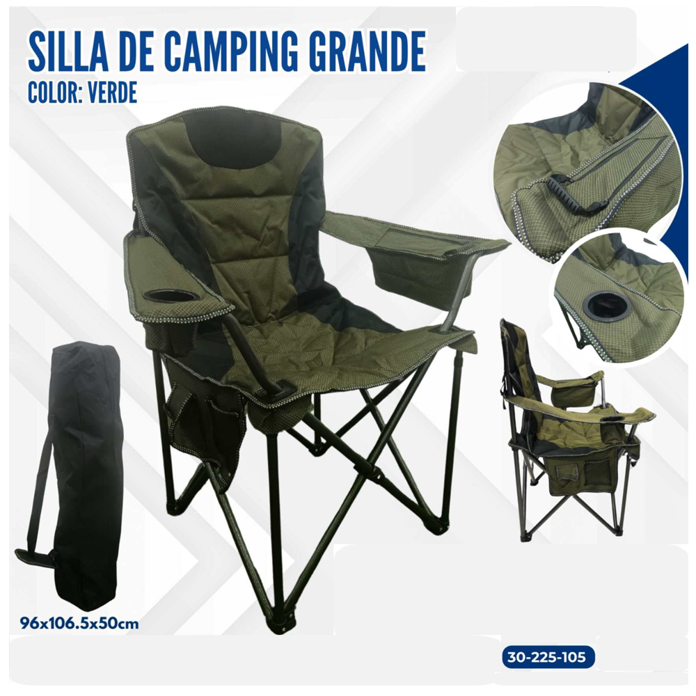 SILLA DE CAMPING VERDE GRANDE