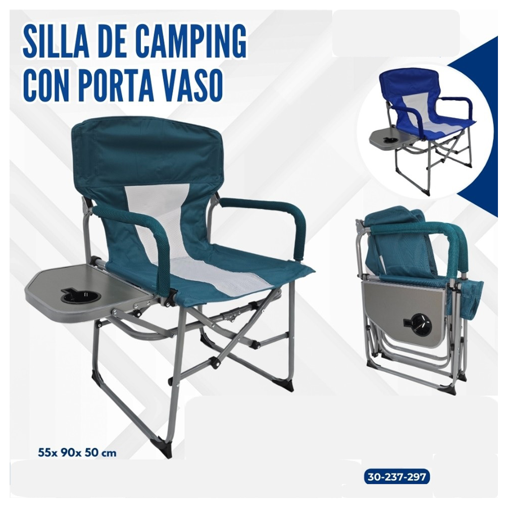 SILLA DE CAMPING +PORTA VASO