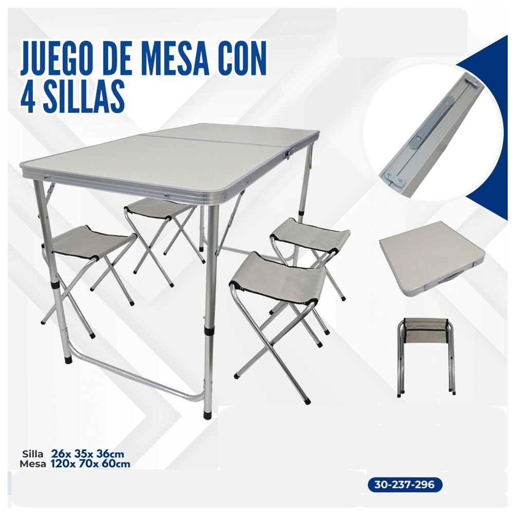 JGO 4 SILLAS+MESA