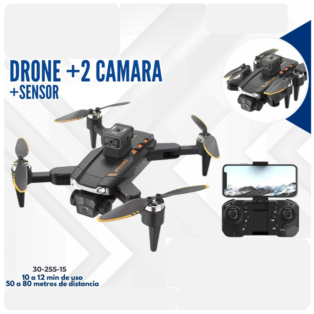 DRONE +2 CAMARA+SENSOR