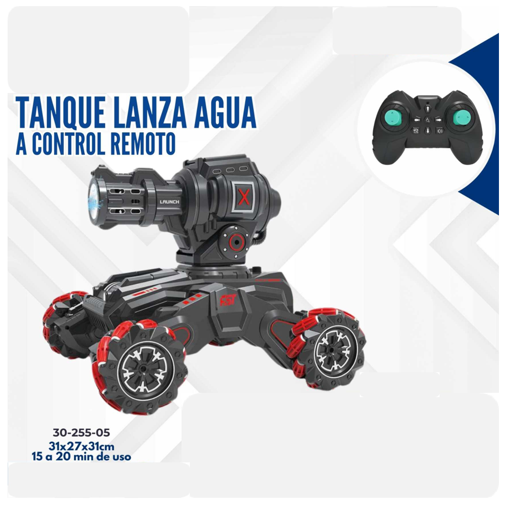 TANQUE LANZA AGUA CON CONTROL REMOTO