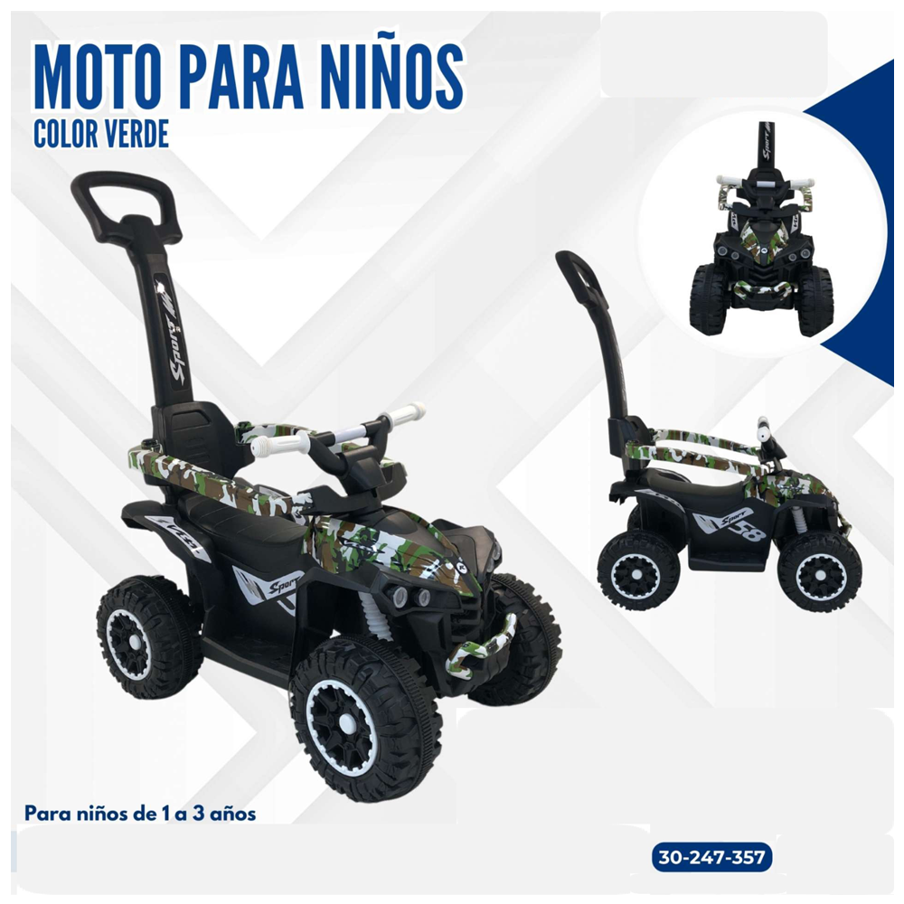 MOTO PARA NIÑOS VERDE