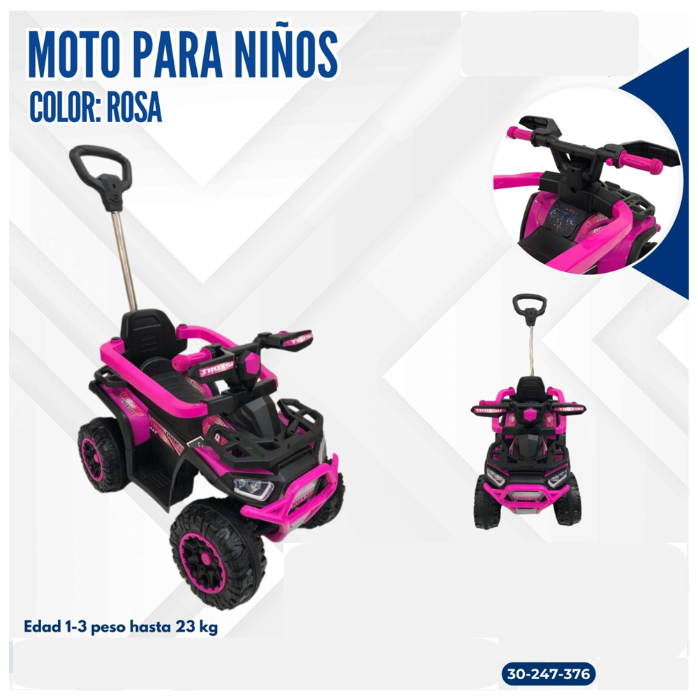 MOTO ROSA PARA NIÑOS