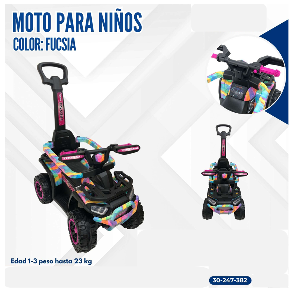 MOTO FUCSIA ARMY PARA NIÑAS