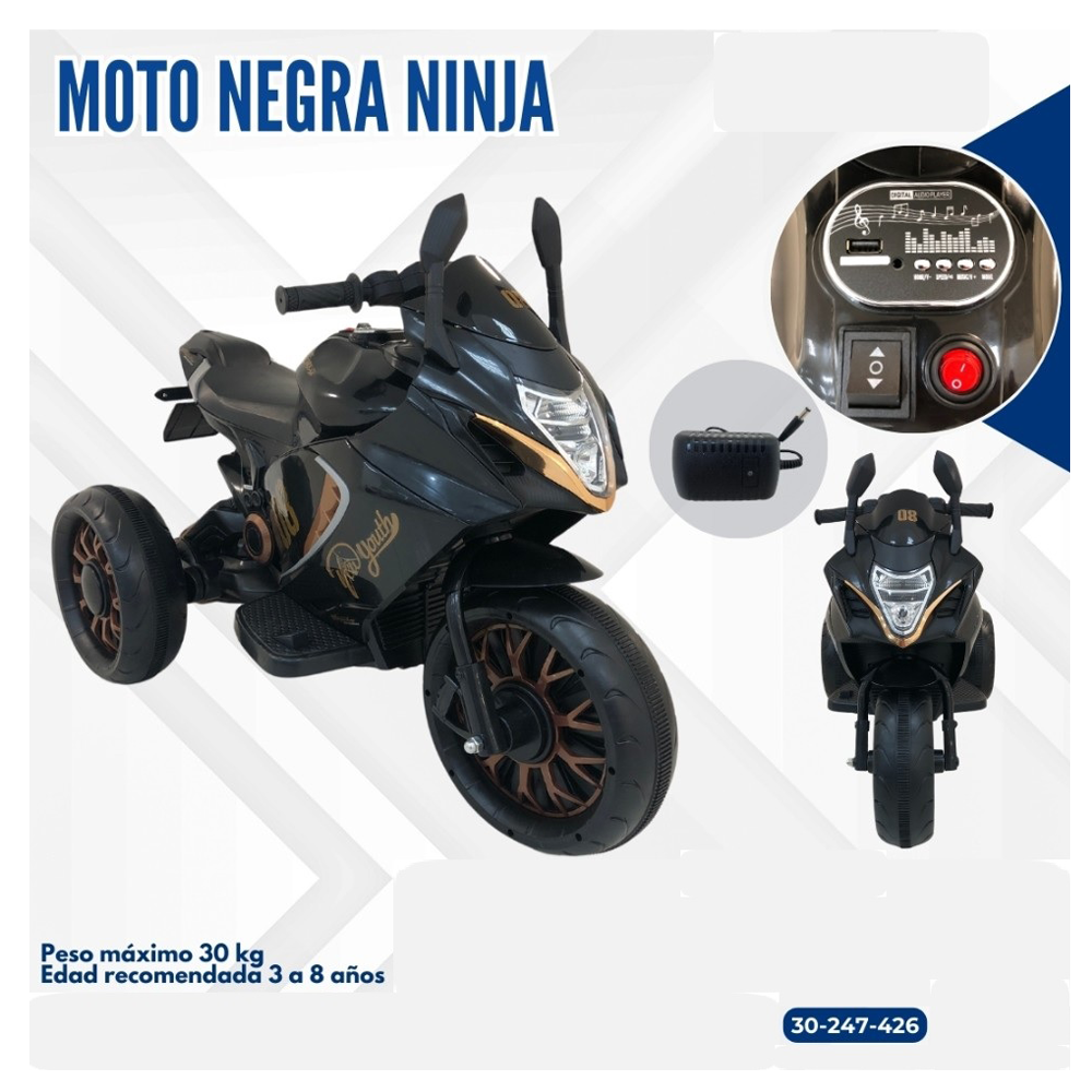 MOTO NINJA NEGRA