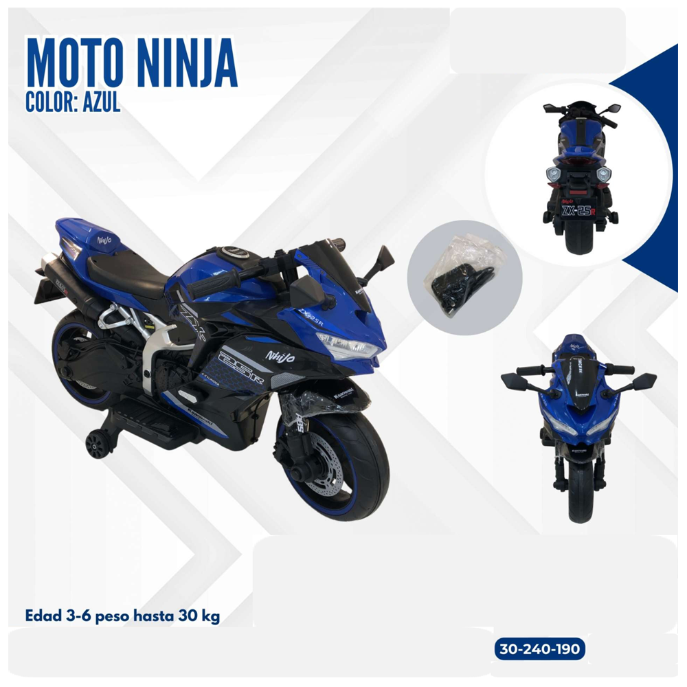 MOTO AZUL NINJA