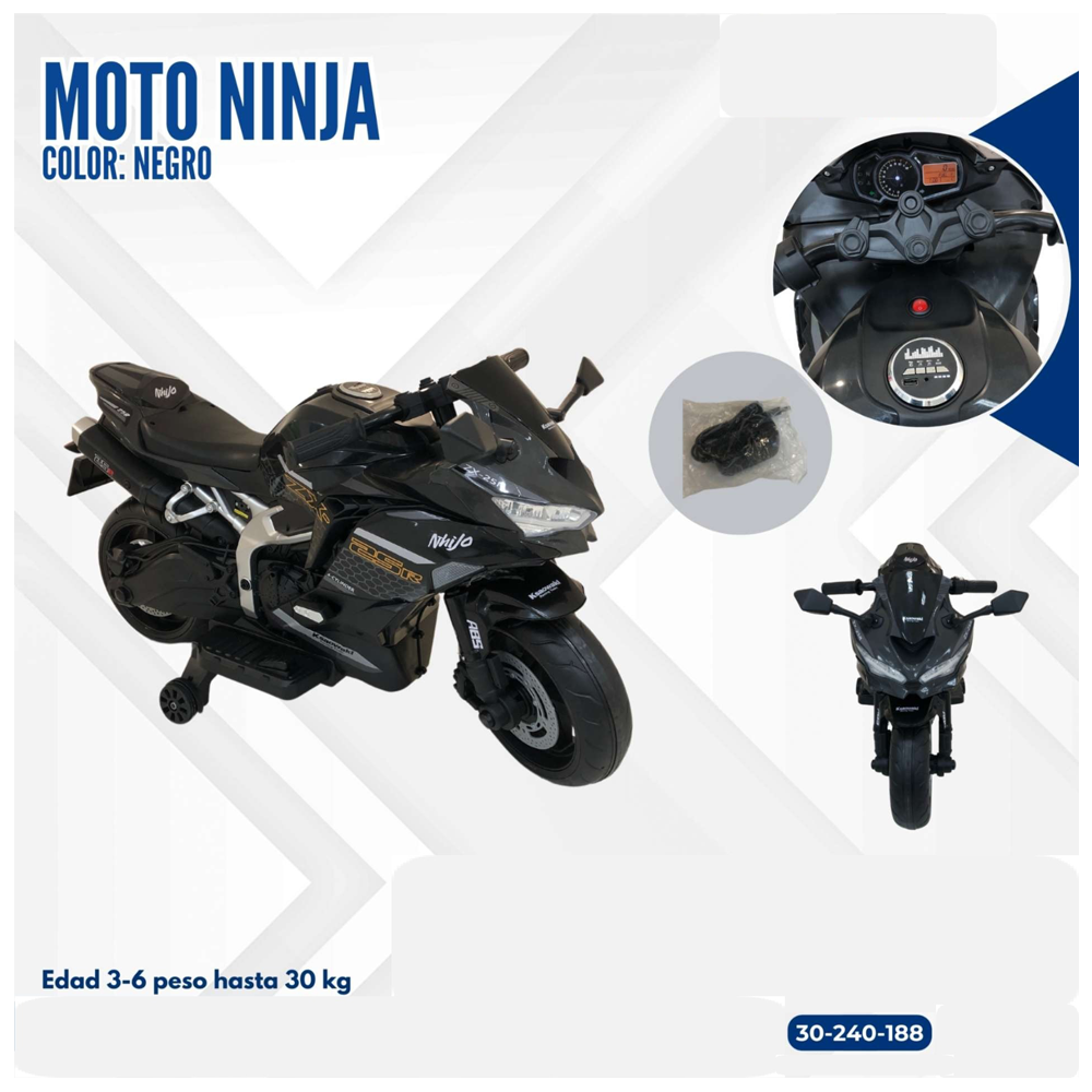 MOTO NEGRA NINJA