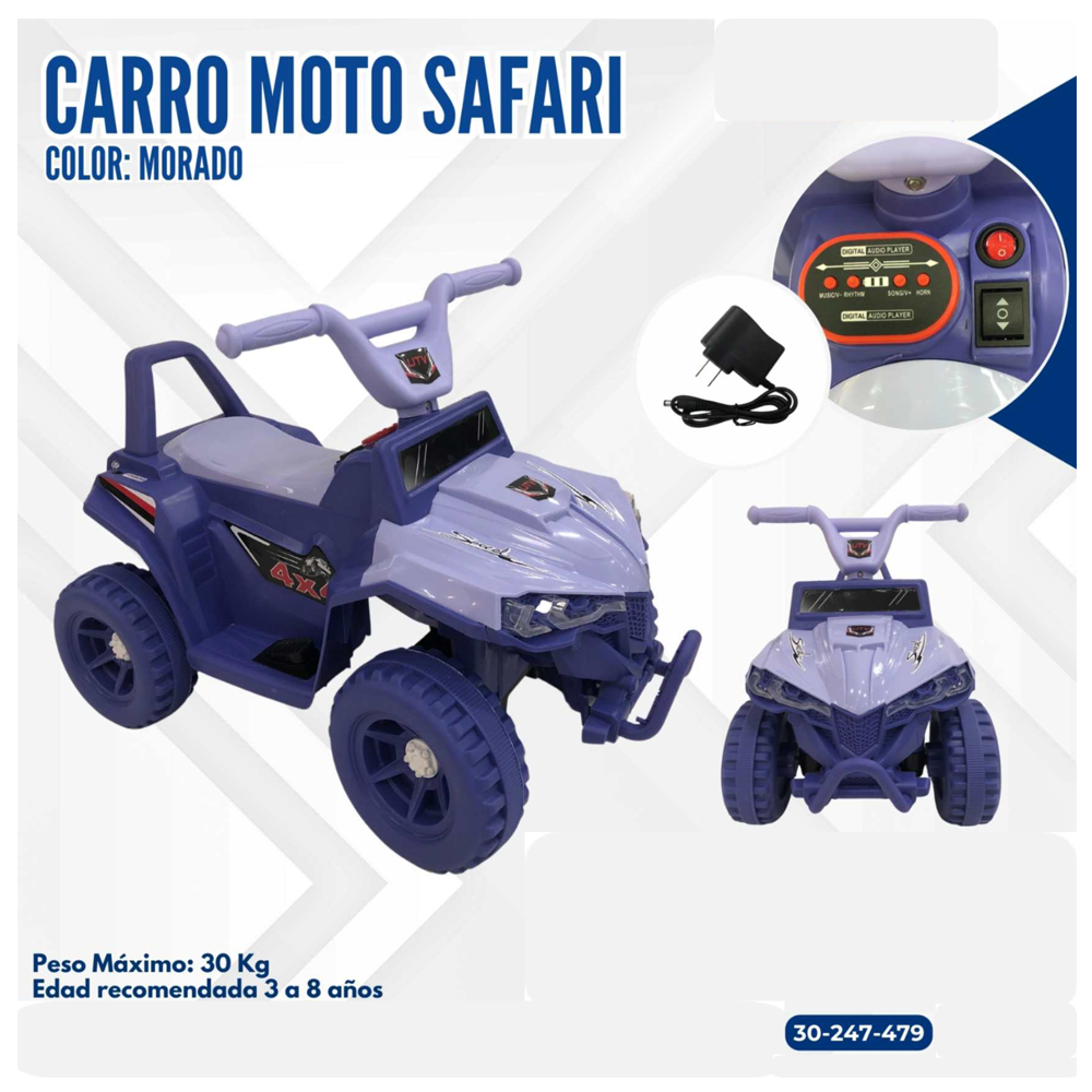 CARRO MOTO SAFARI MORADO