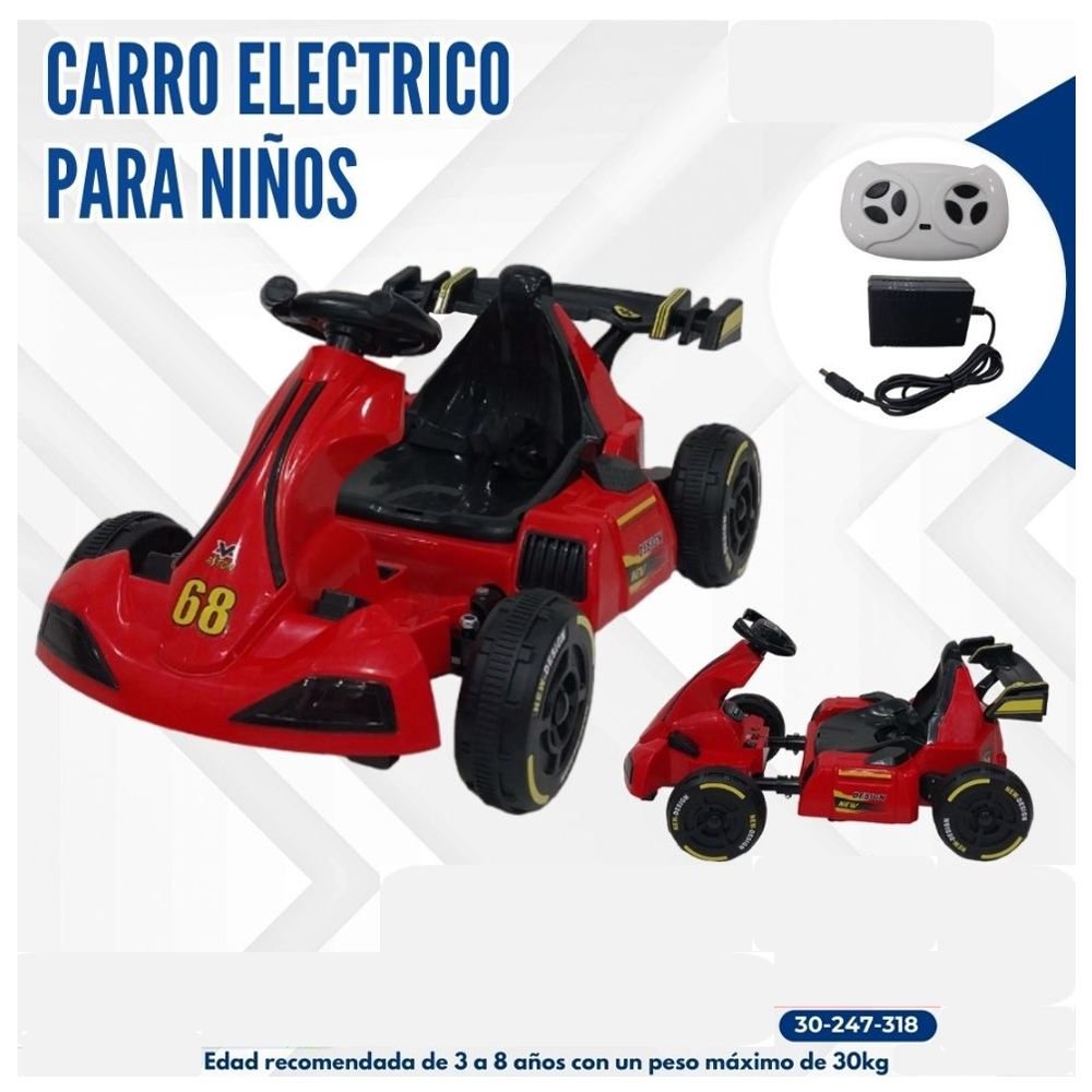 CARRO PARA NIÑOS ROJO