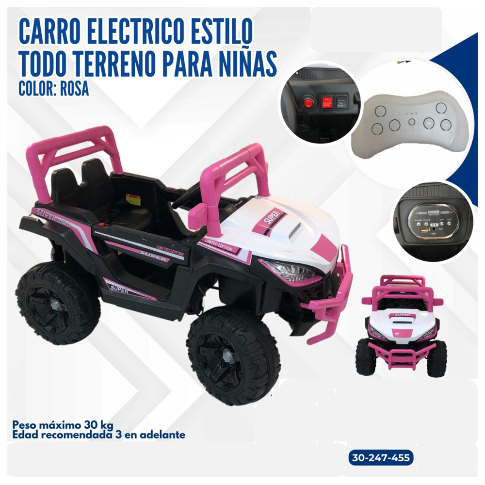 CARRO ROSA TODO TERRENO