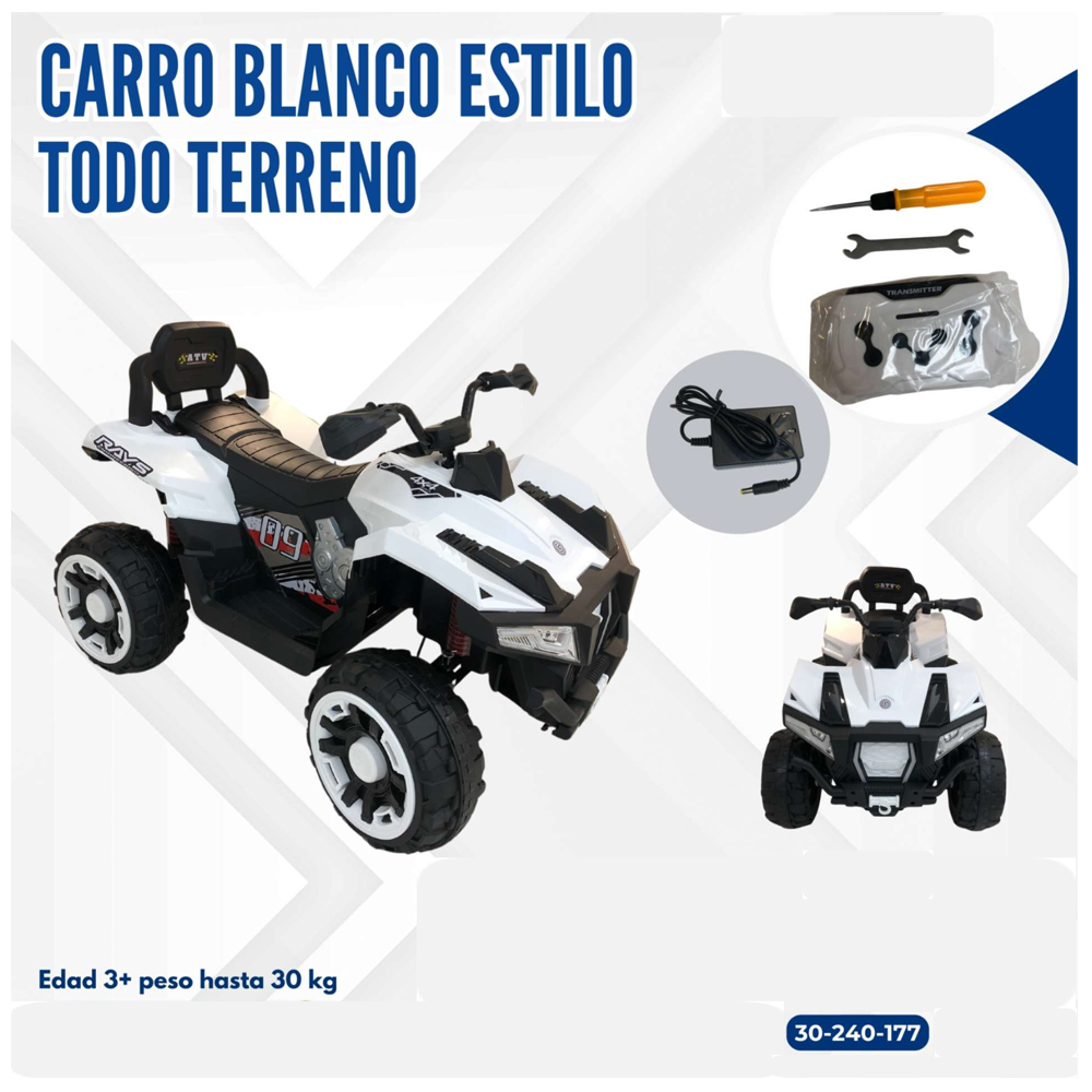 CARRO BLANCO TODO TERRENO