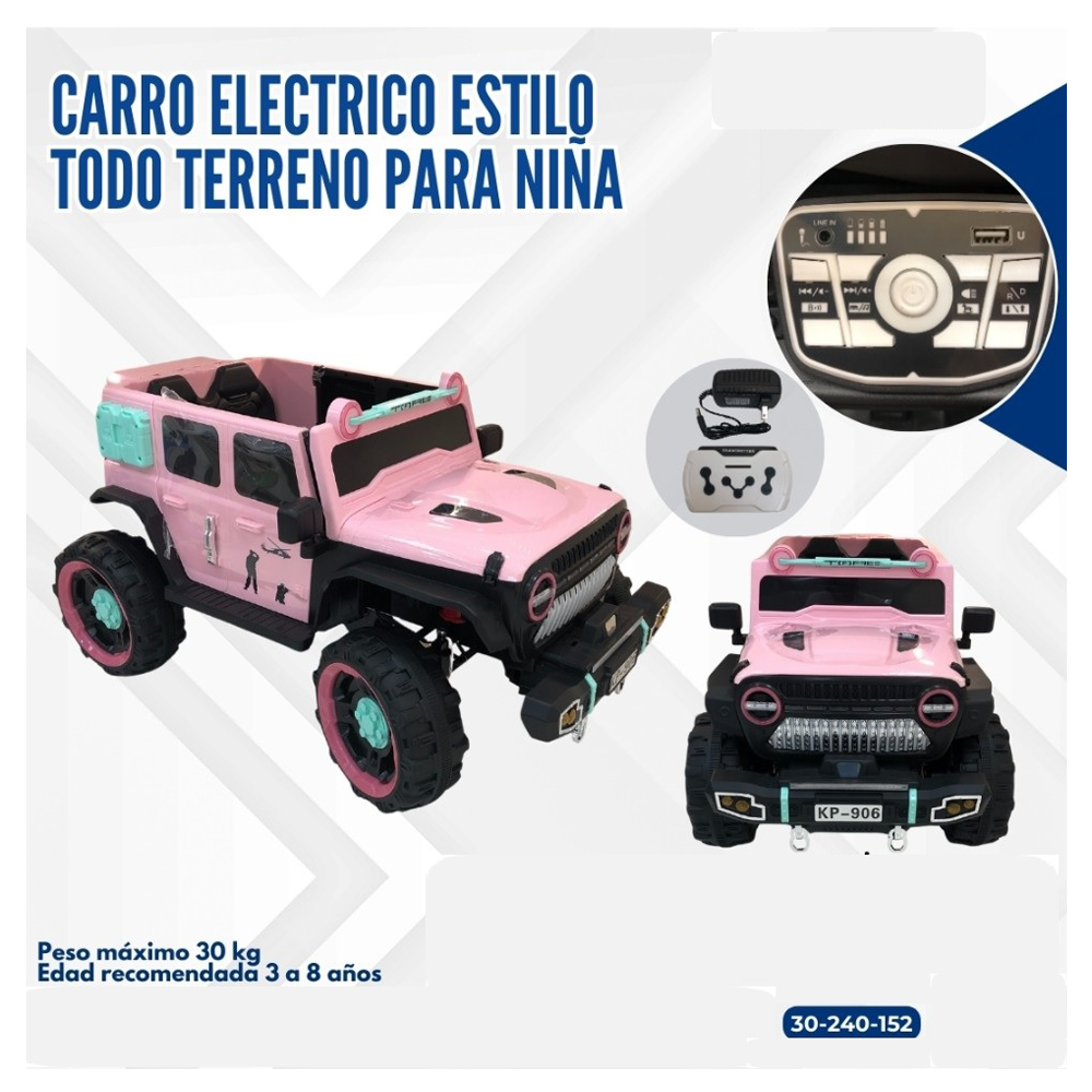 CARRO ROSA TODO TERRENO