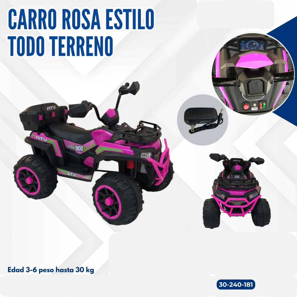 CARRO ROSA TODO TERRENO