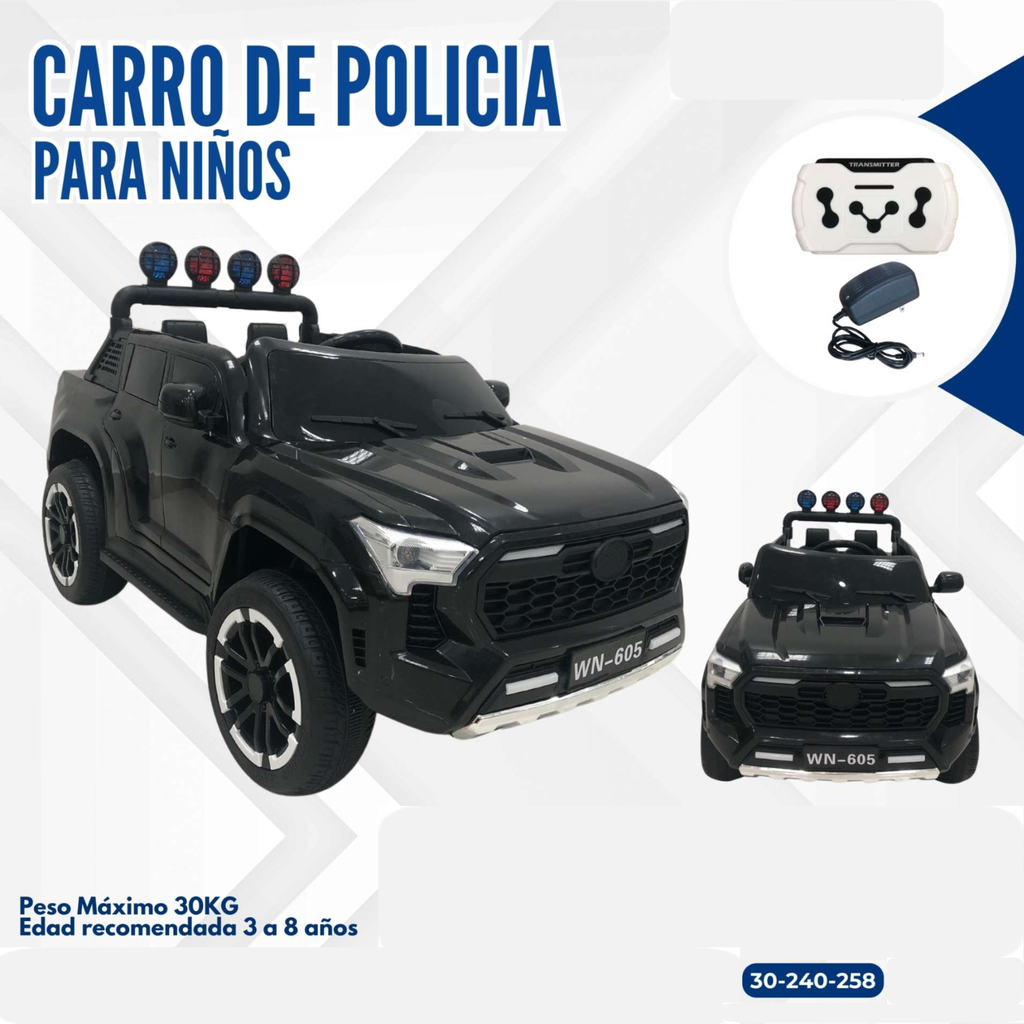 CARRO DE POLICIA PARA NIÑOS