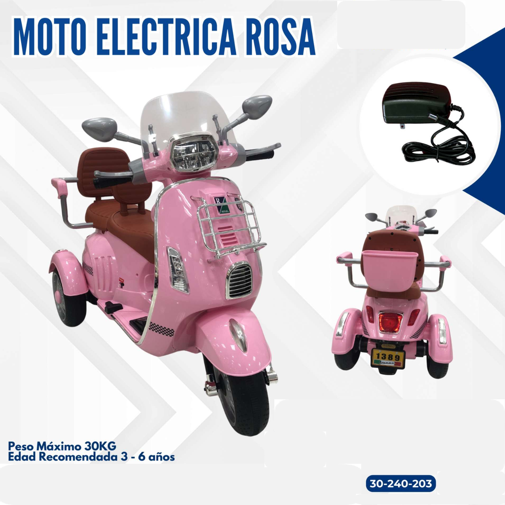 MOTO ELECTRICA ROSA