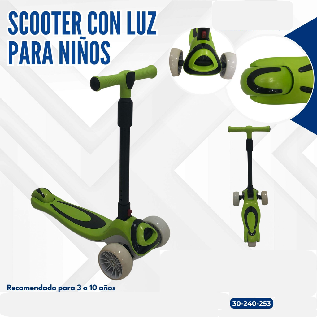 SCOOTER CON LUZ PARA NIÑOS