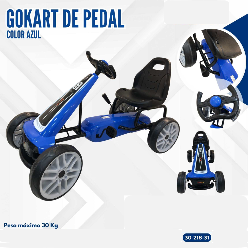 GOKART DE PEDAL  AZUL