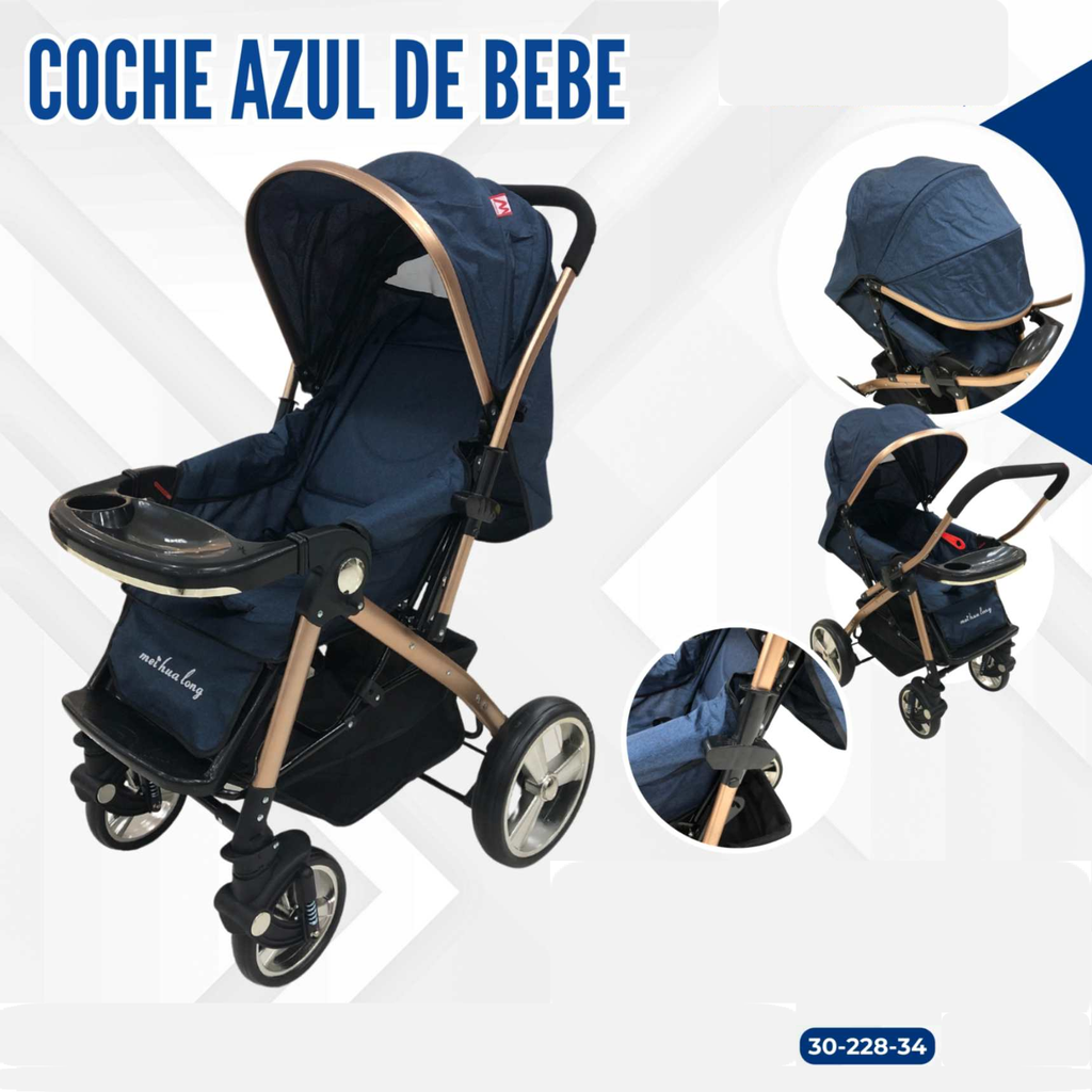 COCHE AZUL DE BEBE