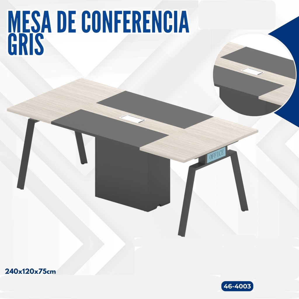 MESA DE CONFERENCIA GRIS