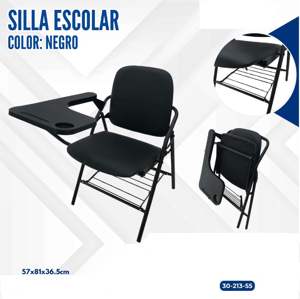 SILLA ESCOLAR NEGRA