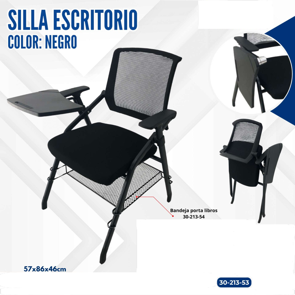 SILLA ESCRITORIO NEGRA