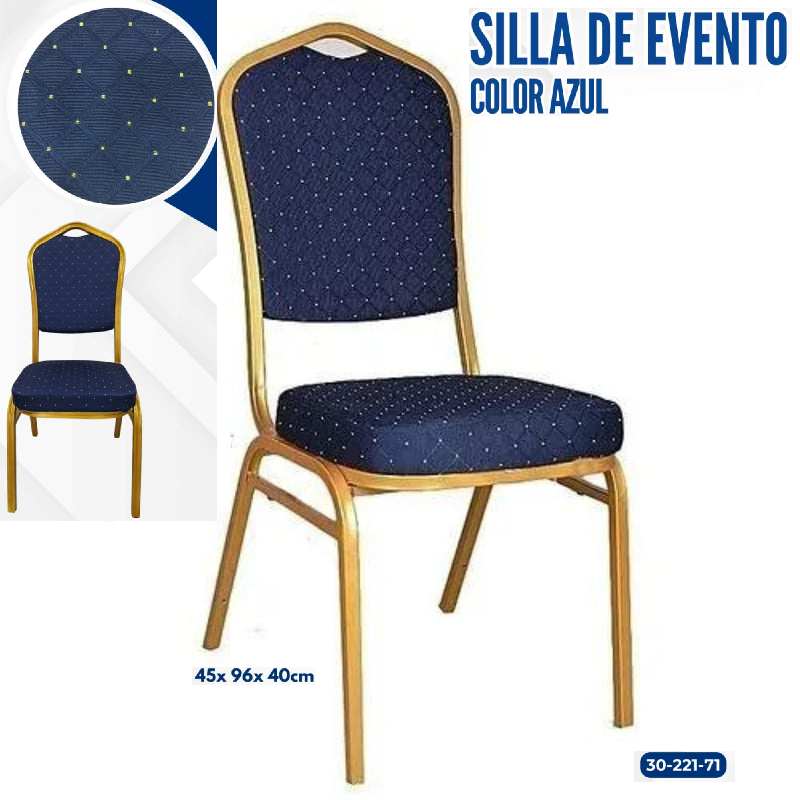 SILLA DE EVENTO AZUL