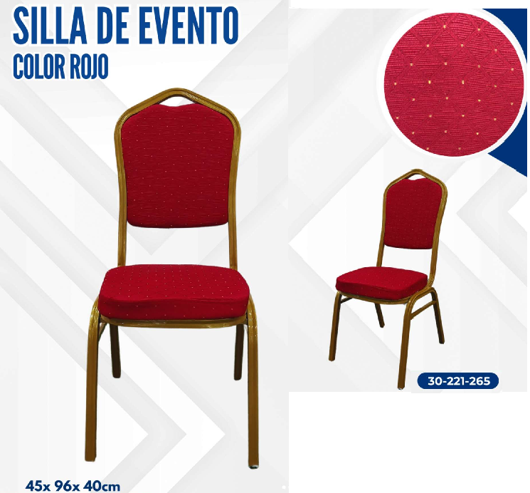 SILLA DE EVENTO ROJA