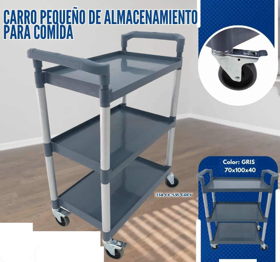 CARRO PEQUEÑO DE ALMACENAMIENTO PARA COMIDA