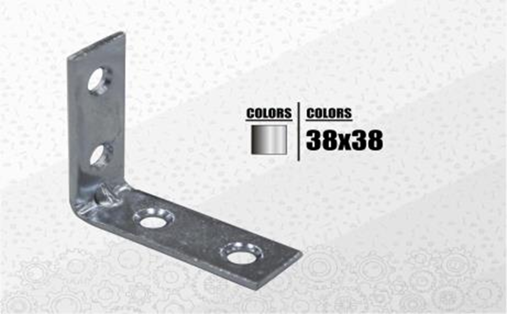 ANGULO 38X38X13X2.0mm